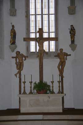 St. Moriz Kirche Kreuzigungsgruppe