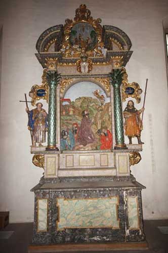 St. Moriz Kirche Seitenaltar Ölbergaltar um 1520