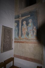 Kreuzigungsfresko mit totenschild der Märheld v. Wurmlingen  Annakapelle 